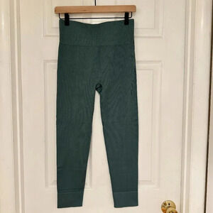 NWT Madewell MWL Seamless Ribbed Legging in Teal Green